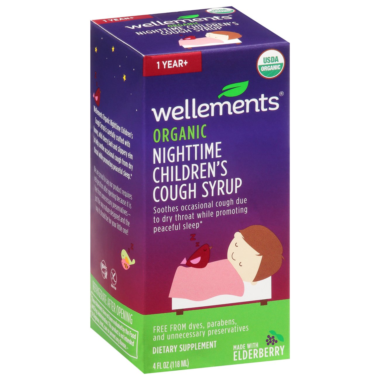 Wellements Organic Nighttime Children's Cough & Mucus Syrup Shop