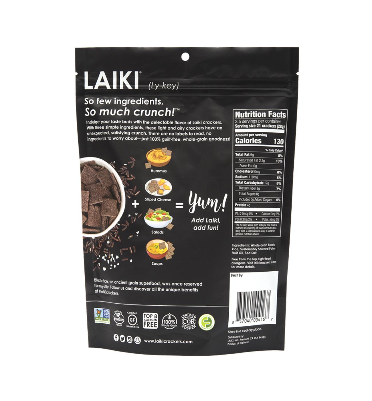 Laiki Black Rice with Sea Salt Rice Crackers Shop Crackers