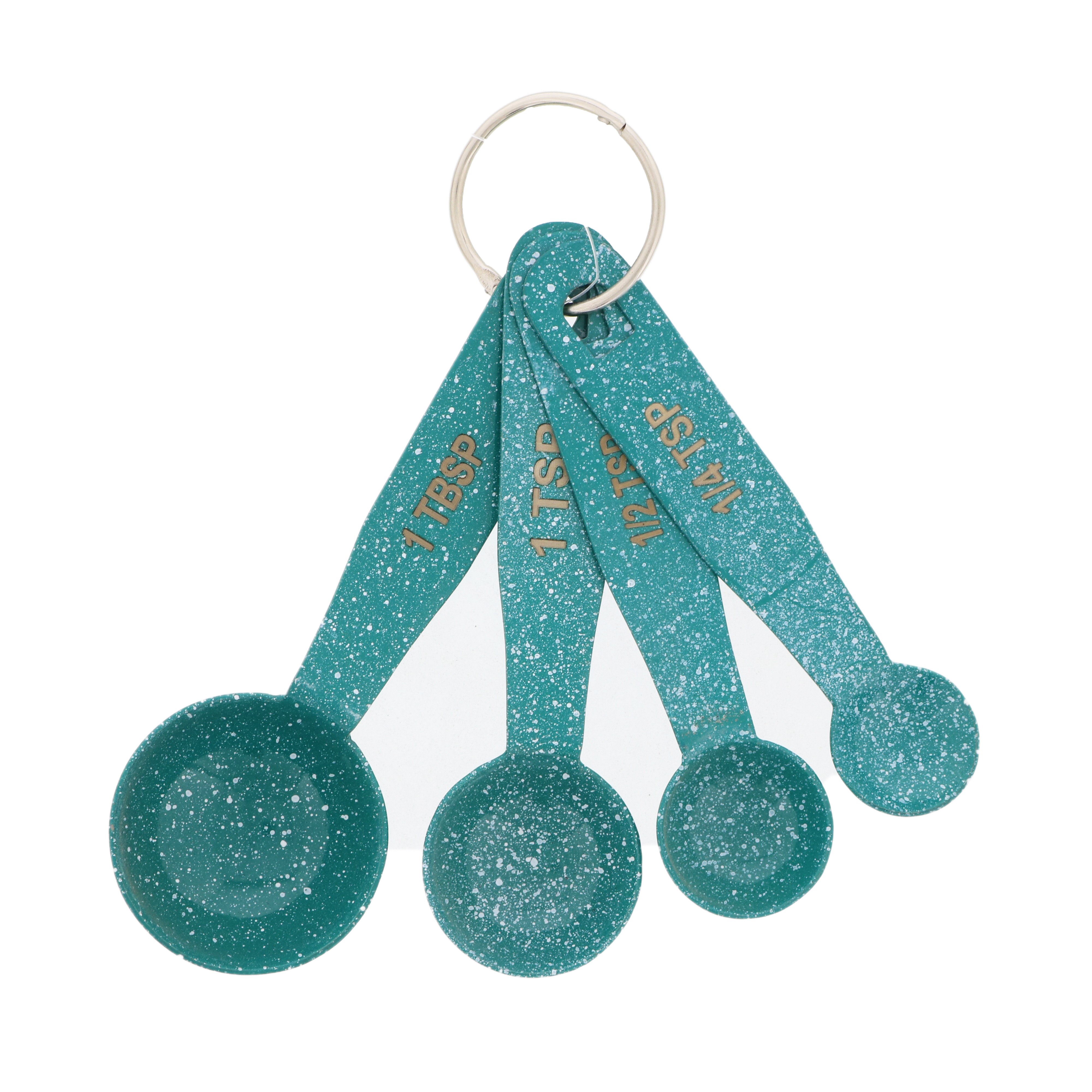 Cocinaware Aqua Speckled Measuring Spoons Shop Kitchen & Dining at HEB