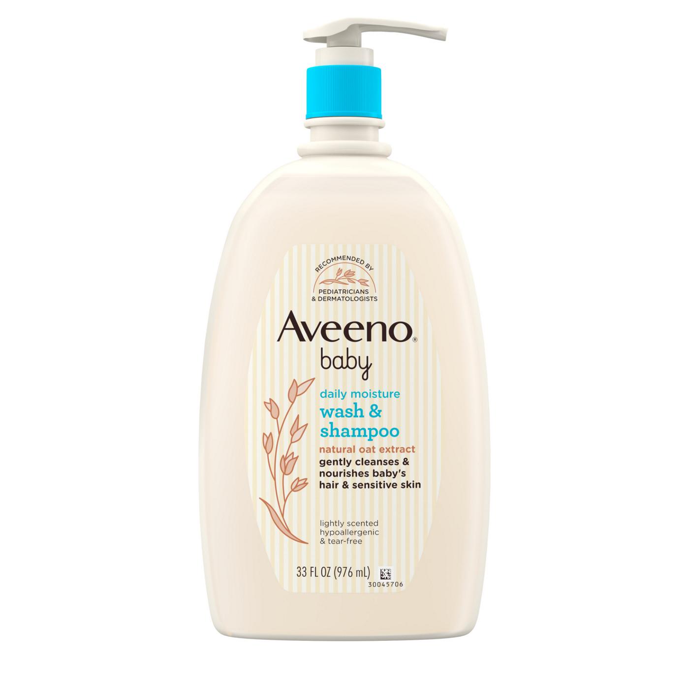 Aveeno Baby Daily Moisture Wash & Shampoo; image 1 of 4