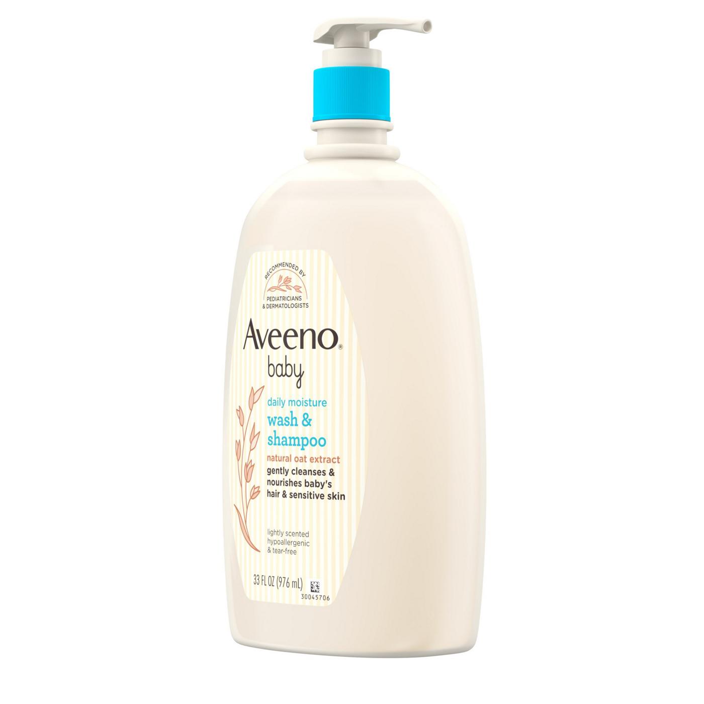 Aveeno Baby Daily Moisture Wash & Shampoo; image 2 of 7