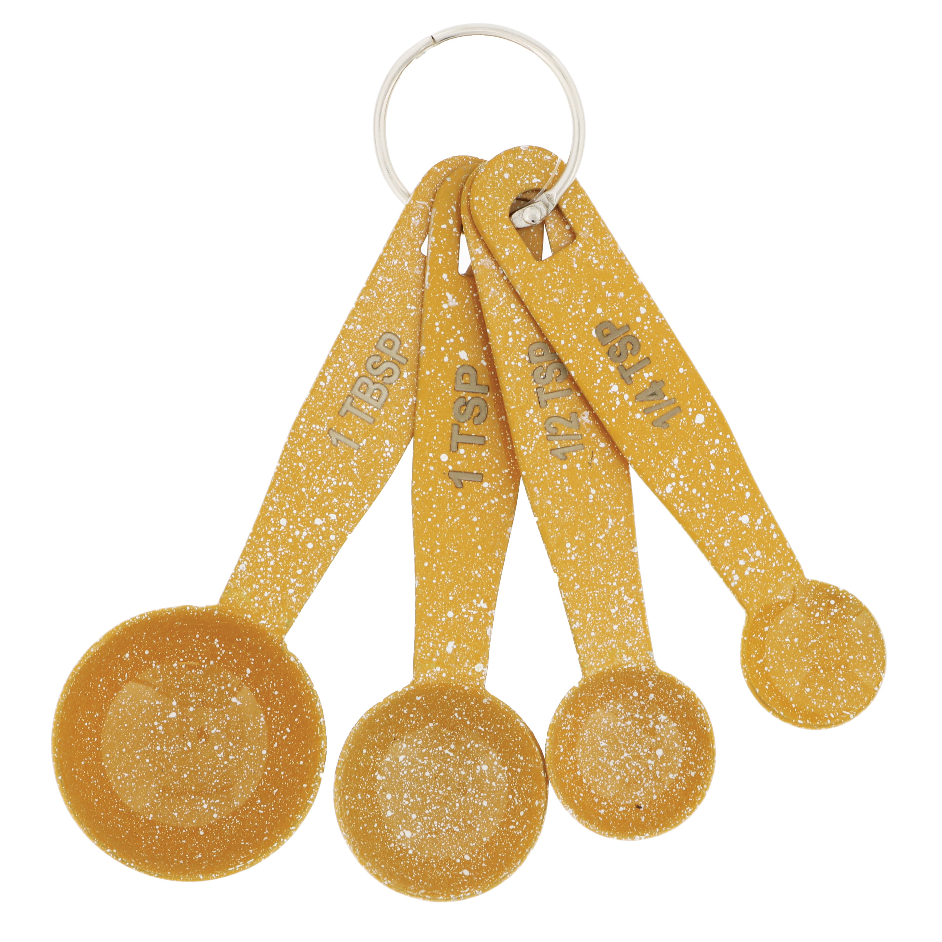 Cocinaware Yellow Speckled Measuring Spoons Shop Utensils & Gadgets