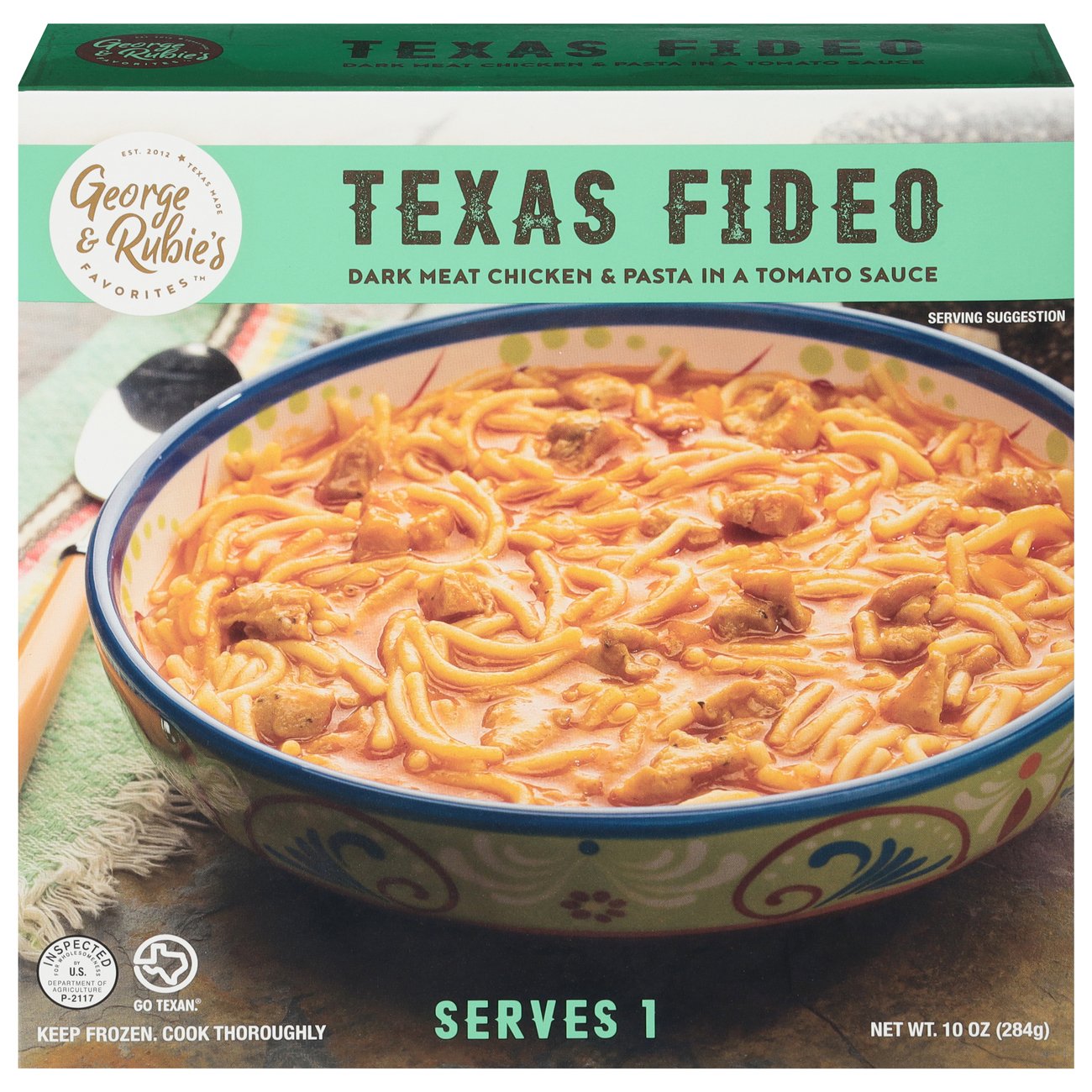& Rubie's Favorites Chicken Texas Fideo Frozen Meal Shop