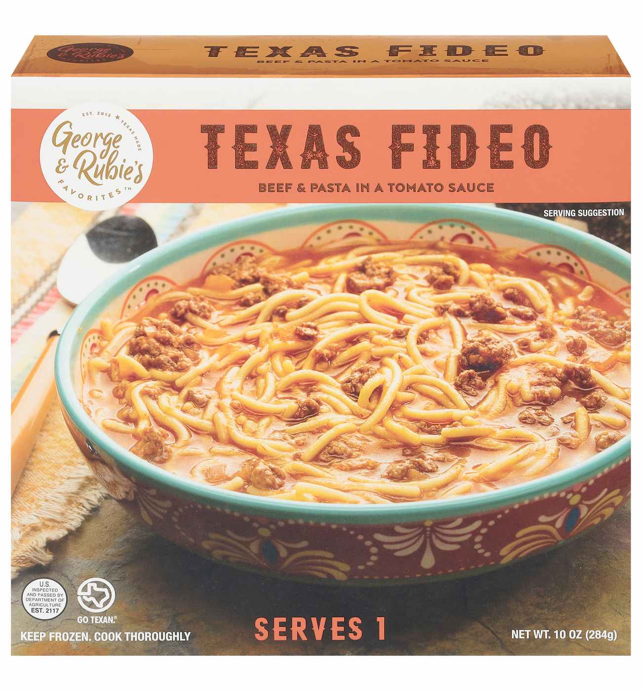 George & Rubie's Favorites Texas Fideo Frozen Meal; image 1 of 2