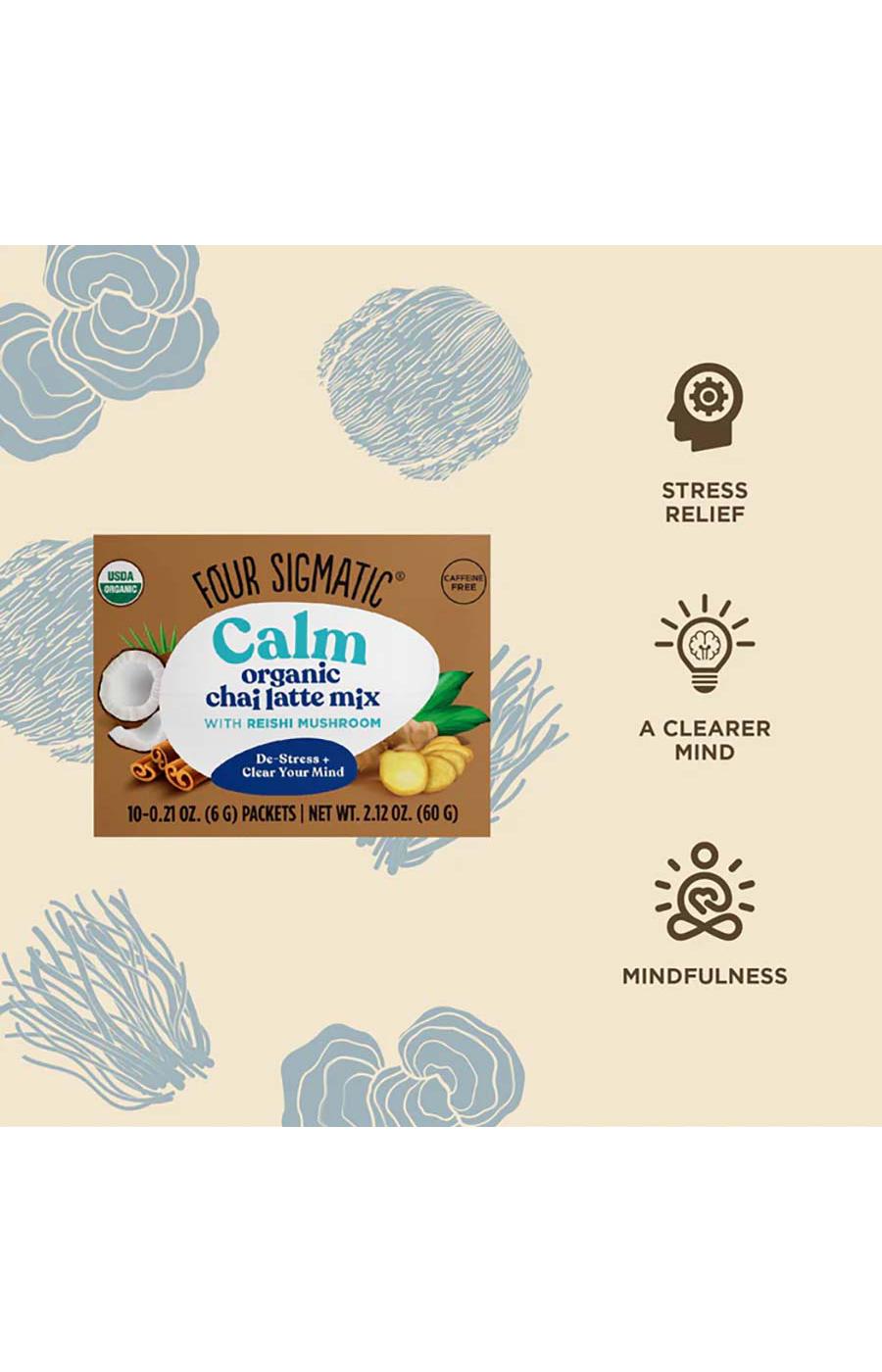 Four Sigmatic Calm Organic Chai Latte Mix; image 3 of 4