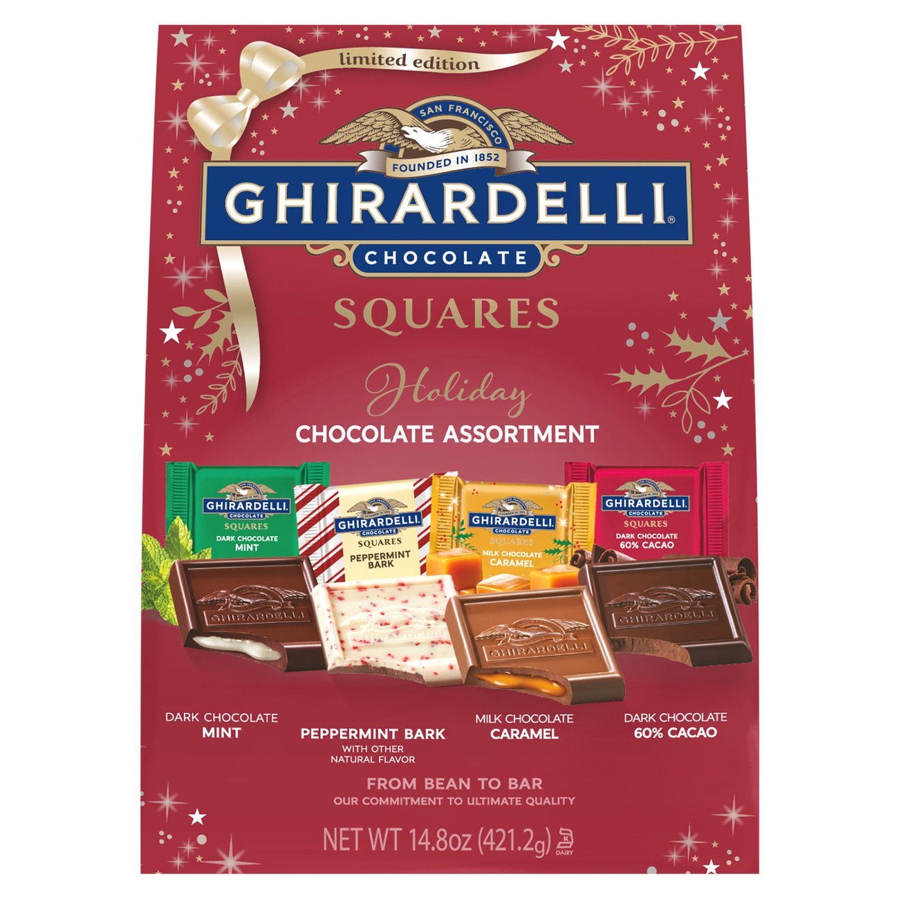 Ghirardelli Chocolate Assortement Holiday Squares Shop Candy at HEB