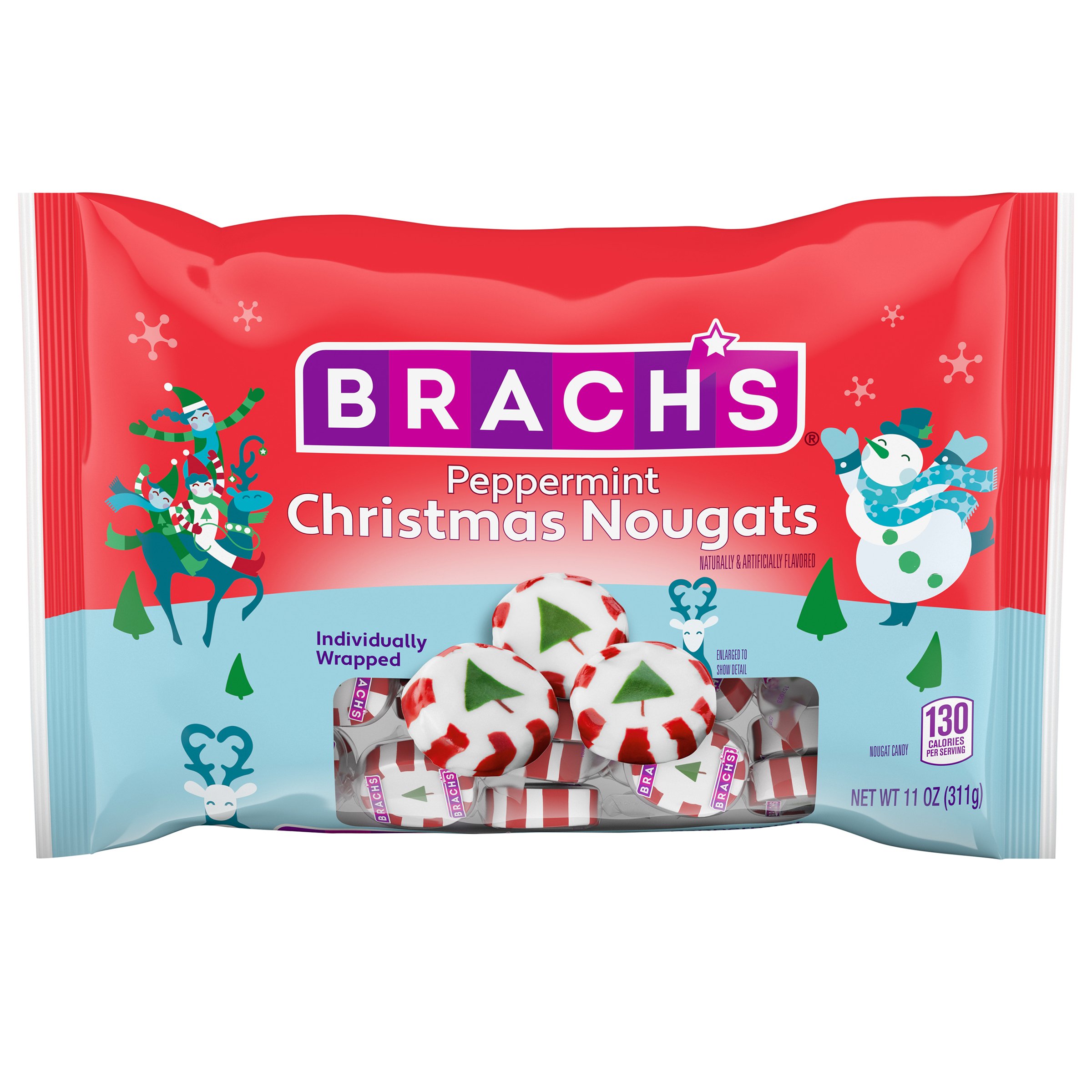 Brachs Christmas Peppermint Nougats - Shop Candy at H-E-B