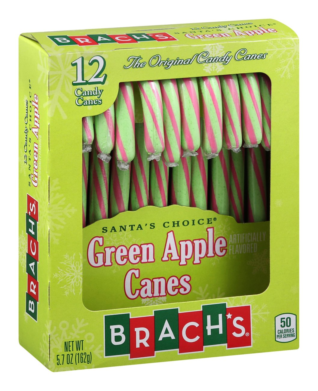 Brach's Santa's Choice Green Apple Canes Shop Candy at HEB