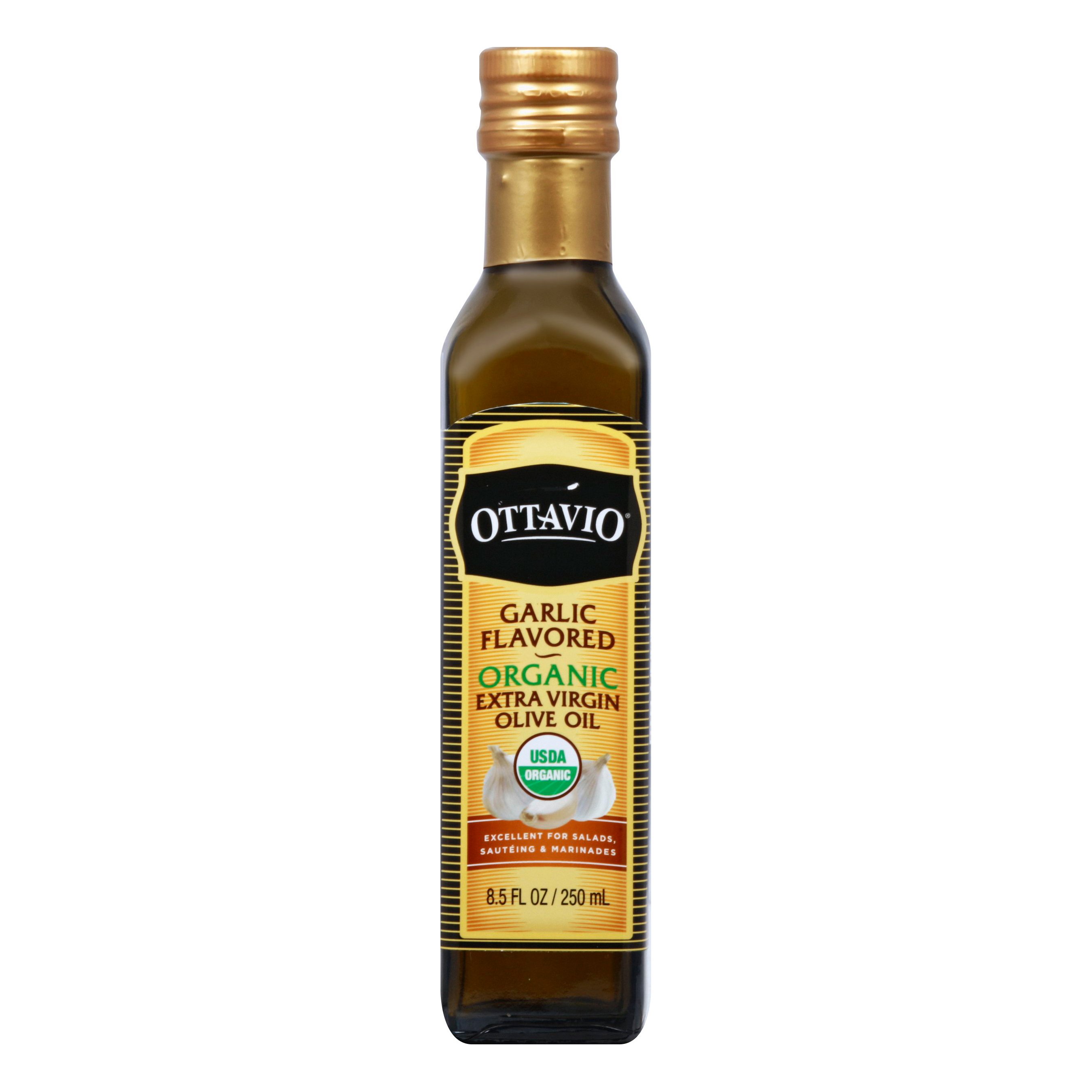 Ottavio Organic Garlic Flavored Extra Virgin Olive Oil Shop Oils at HEB