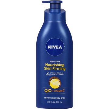 NIVEA Nourishing Skin Firming Body Lotion with Q10 and Vitamin C, 16.9 oz