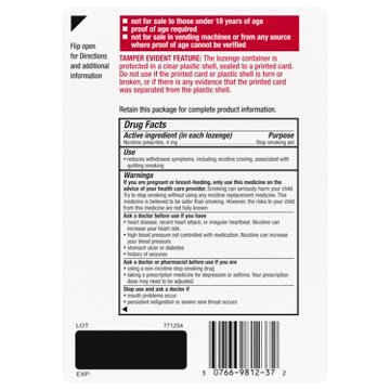 Nicorette Coated Nicotine Lozenges to Help Quit Smoking, 4 mg, Ice Mint Flavored Stop Smoking Aid, 20 ct