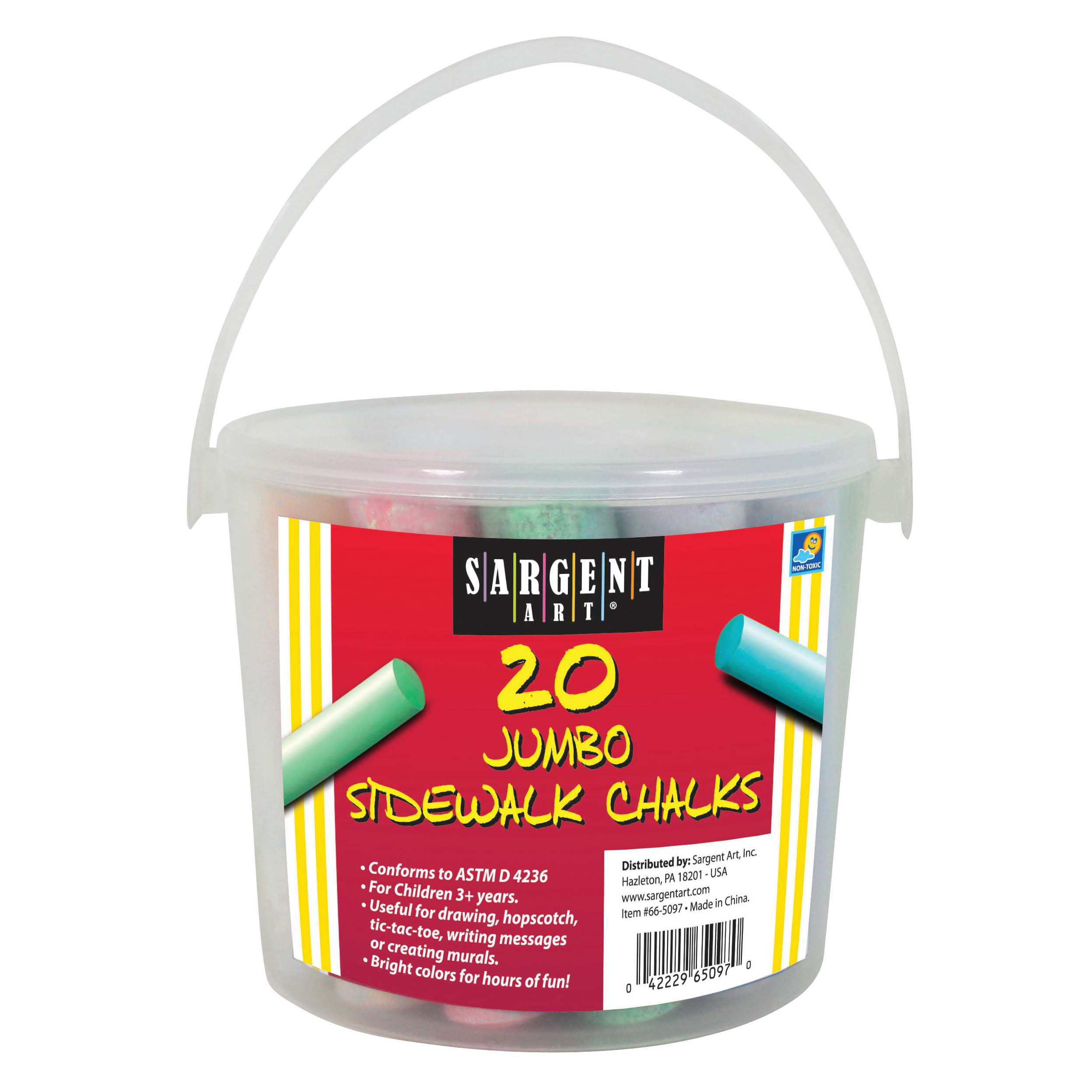 Sargent Art Sidewalk Chalk Bucket Shop Chalk at HEB