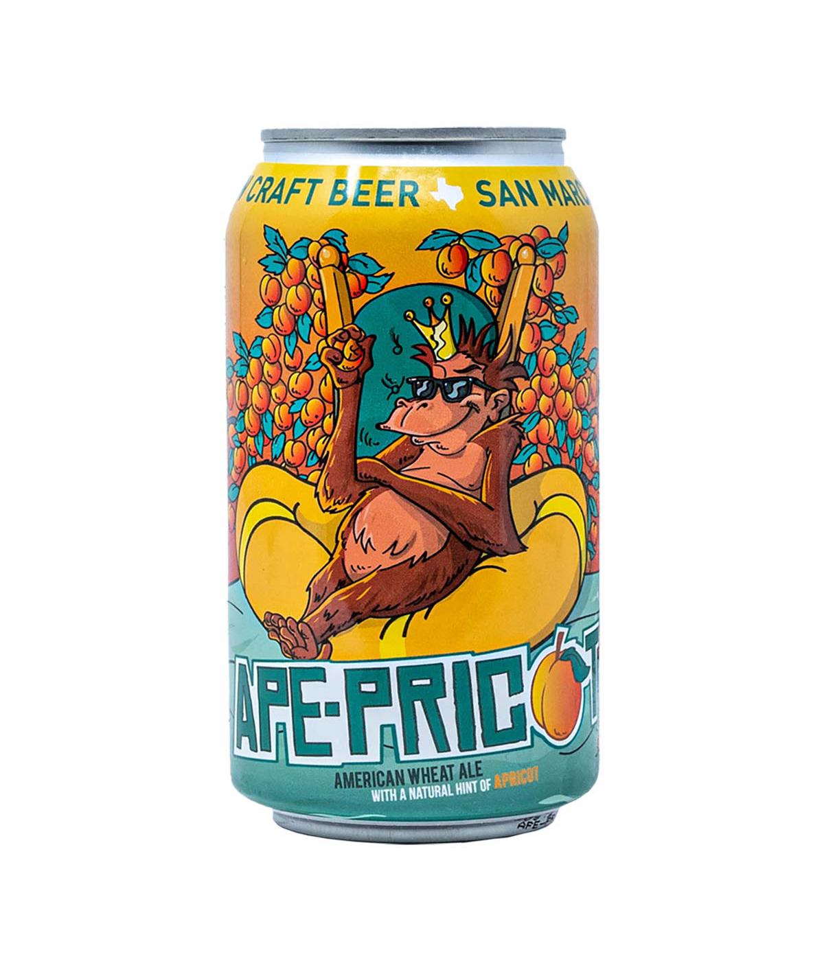 Aquabrew Ape-pricot American Wheat Ale 12 oz Cans; image 2 of 2