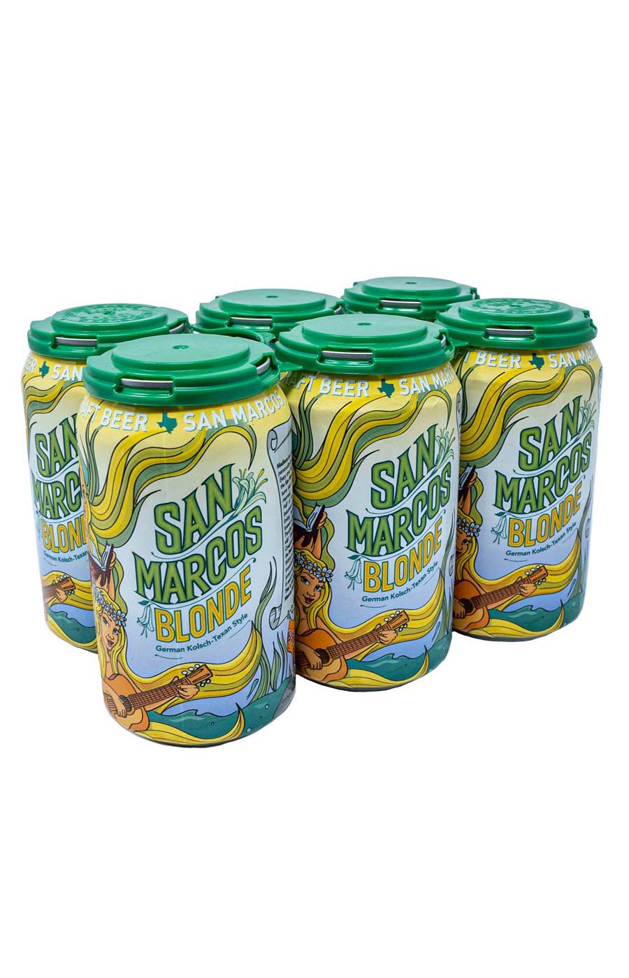 Aquabrew San Marcos Blonde Beer 12 oz Cans; image 1 of 2