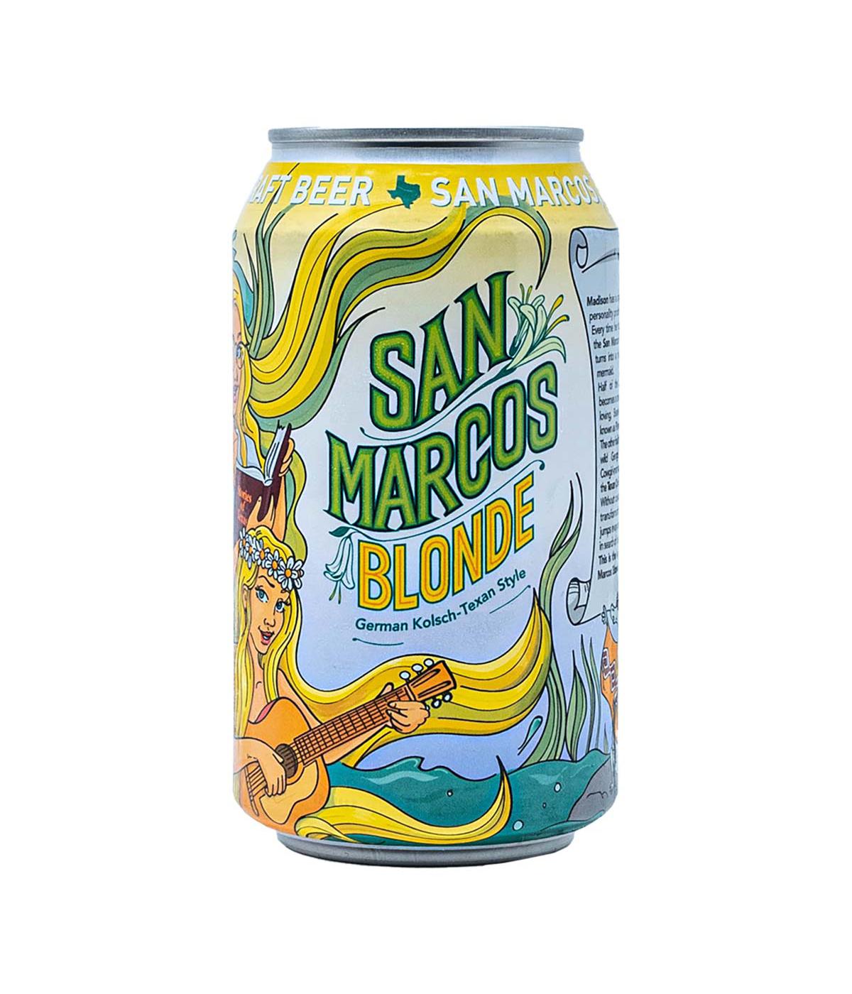 Aquabrew San Marcos Blonde Beer 12 oz Cans; image 2 of 2