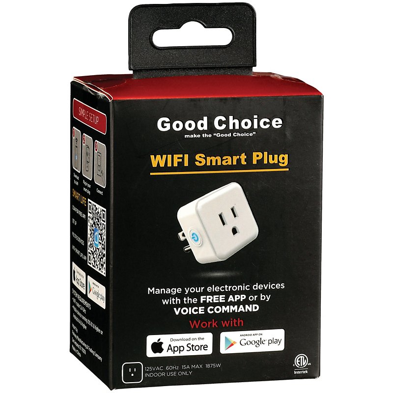 Sui Absoluut Vermoorden Good Choice Smart Wi-Fi 1-Outlet Plug - Shop Electronics at H-E-B