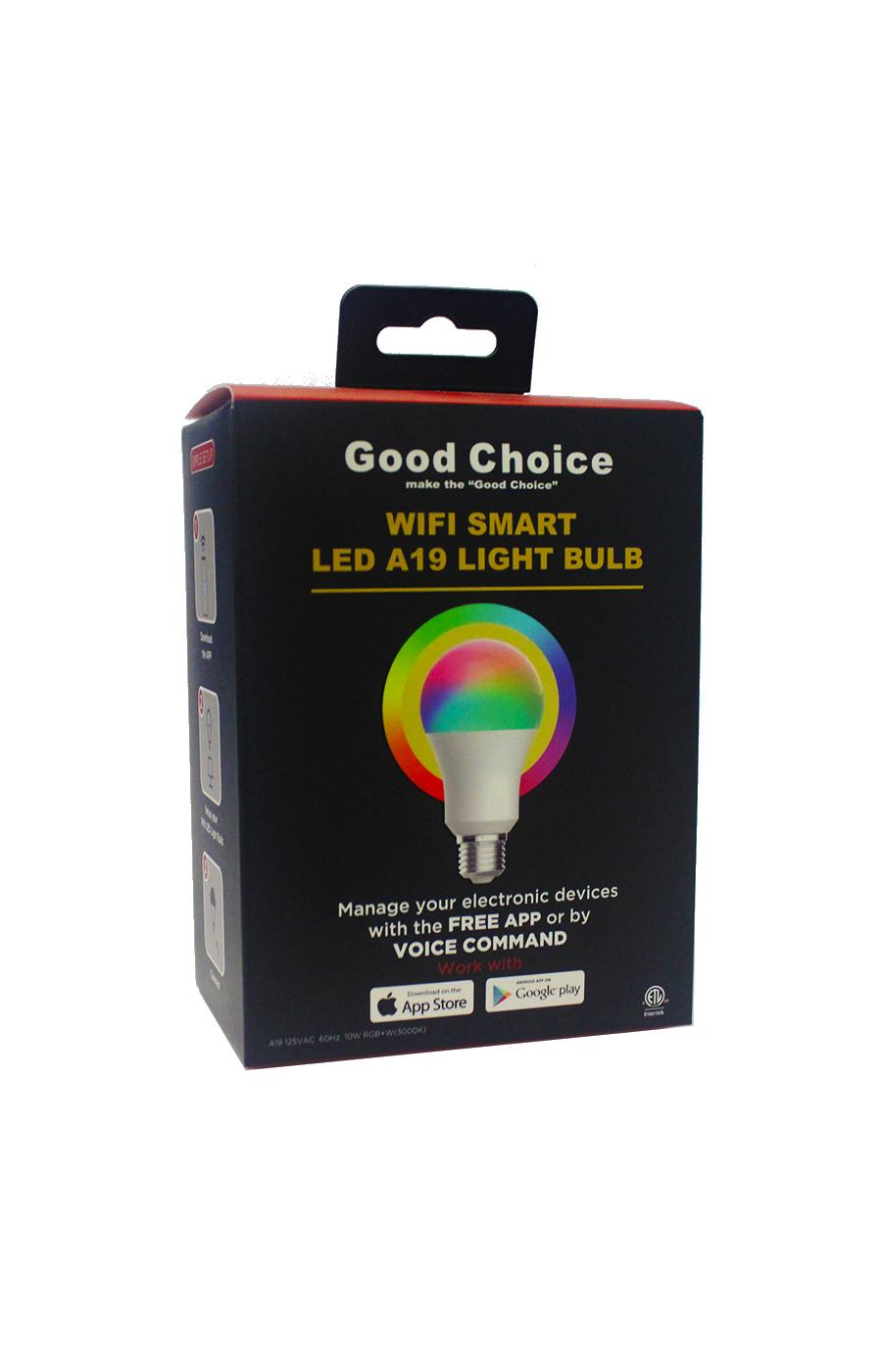 Good Choice Multi-Color Smart Wi-Fi LED A19 Light Bulb; image 1 of 2