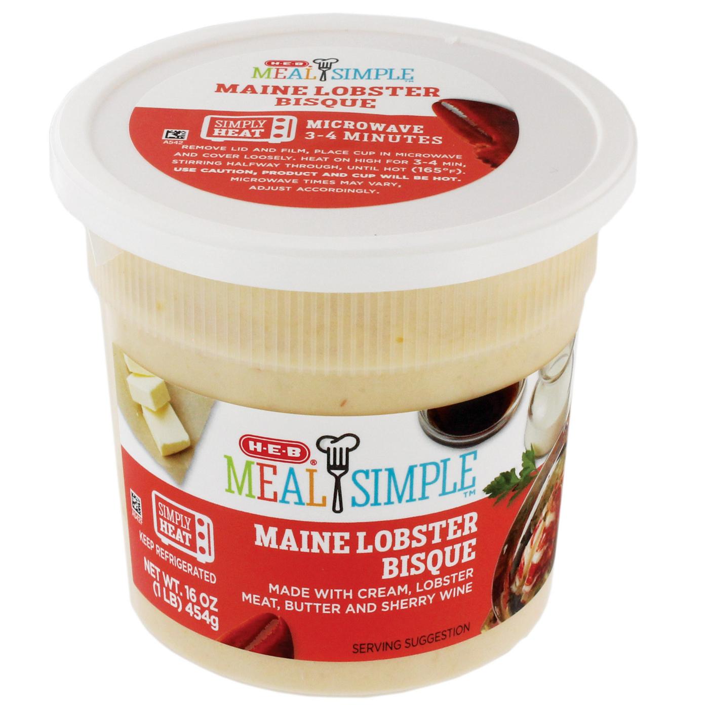 Meal Simple by HEB Maine Lobster Bisque Soup Shop Soup at HEB