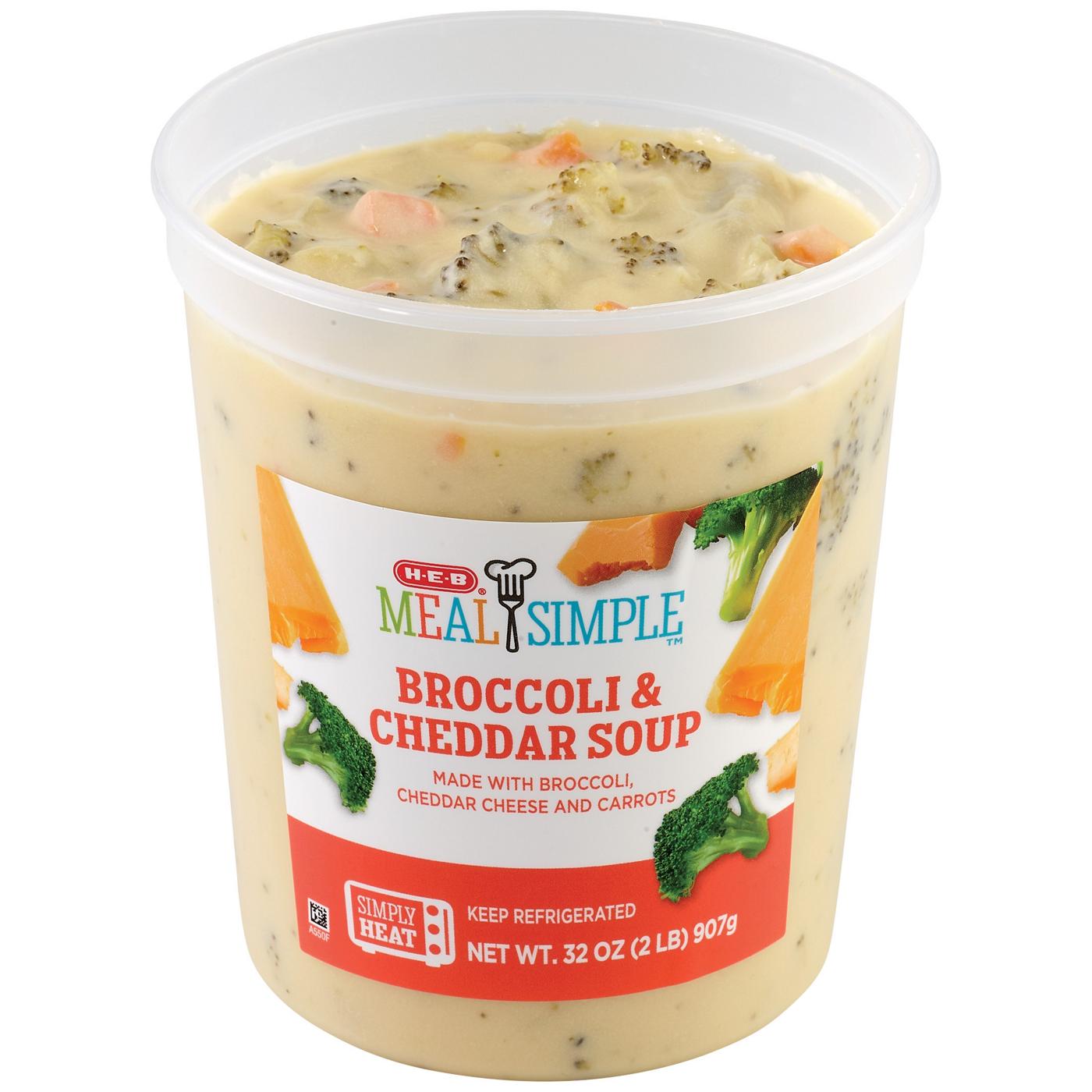 Meal Simple by H-E-B Broccoli Cheddar Soup - Family Size; image 1 of 2