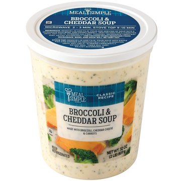 Meal Simple by H-E-B Broccoli Cheddar Soup - Family Size, 32 oz