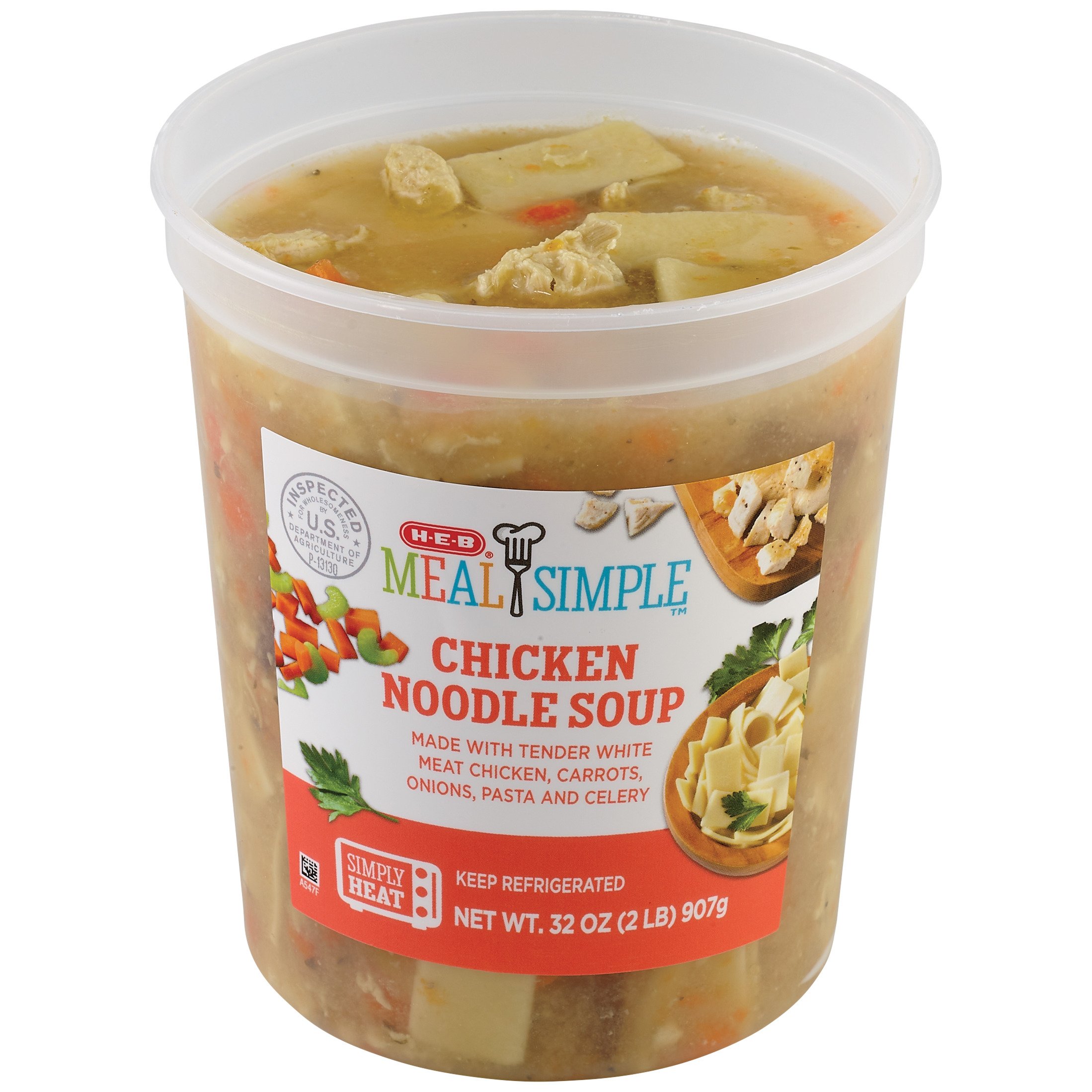 H-E-B Meal Simple Chicken Noodle - Shop Soup at H-E-B