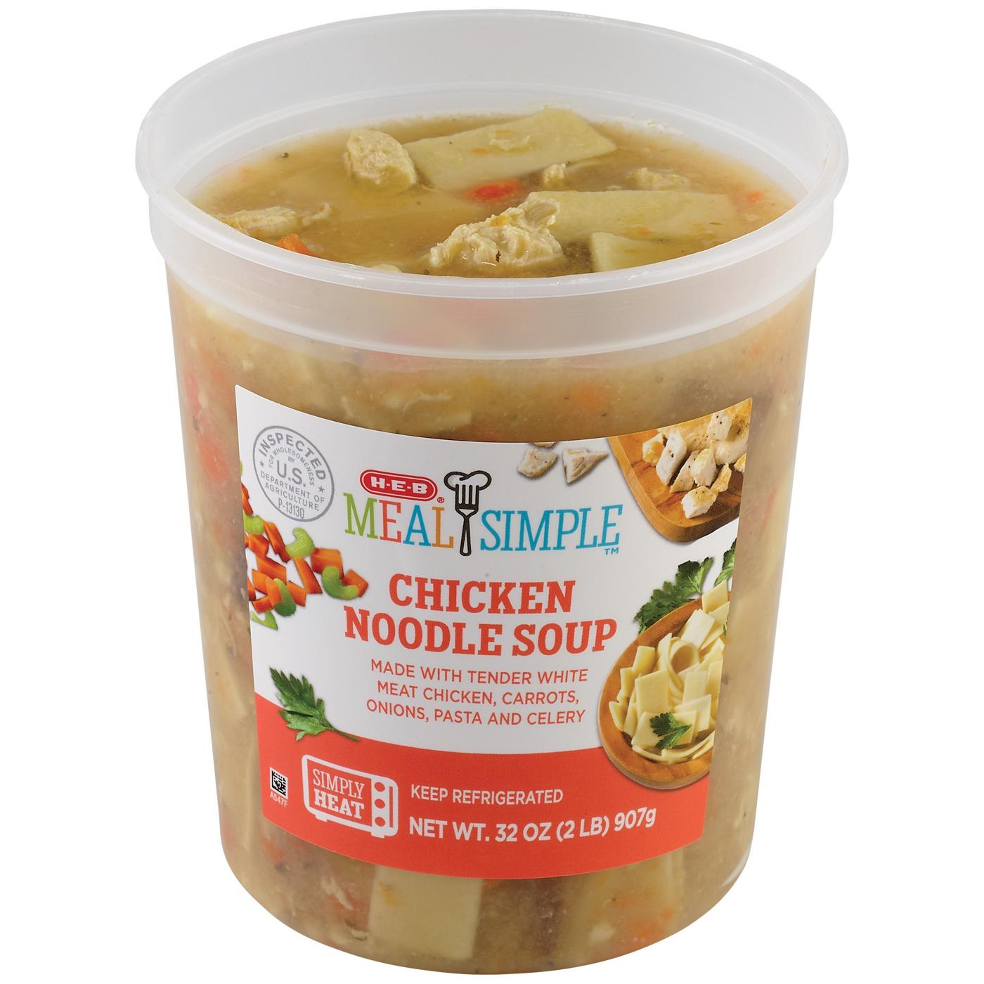 Meal Simple by H-E-B Chicken Noodle Soup - Family Size - Shop Soup at H-E-B