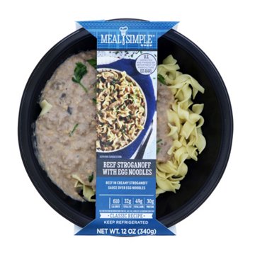 Meal Simple by H-E-B Beef Stroganoff with Egg Noodles Bowl