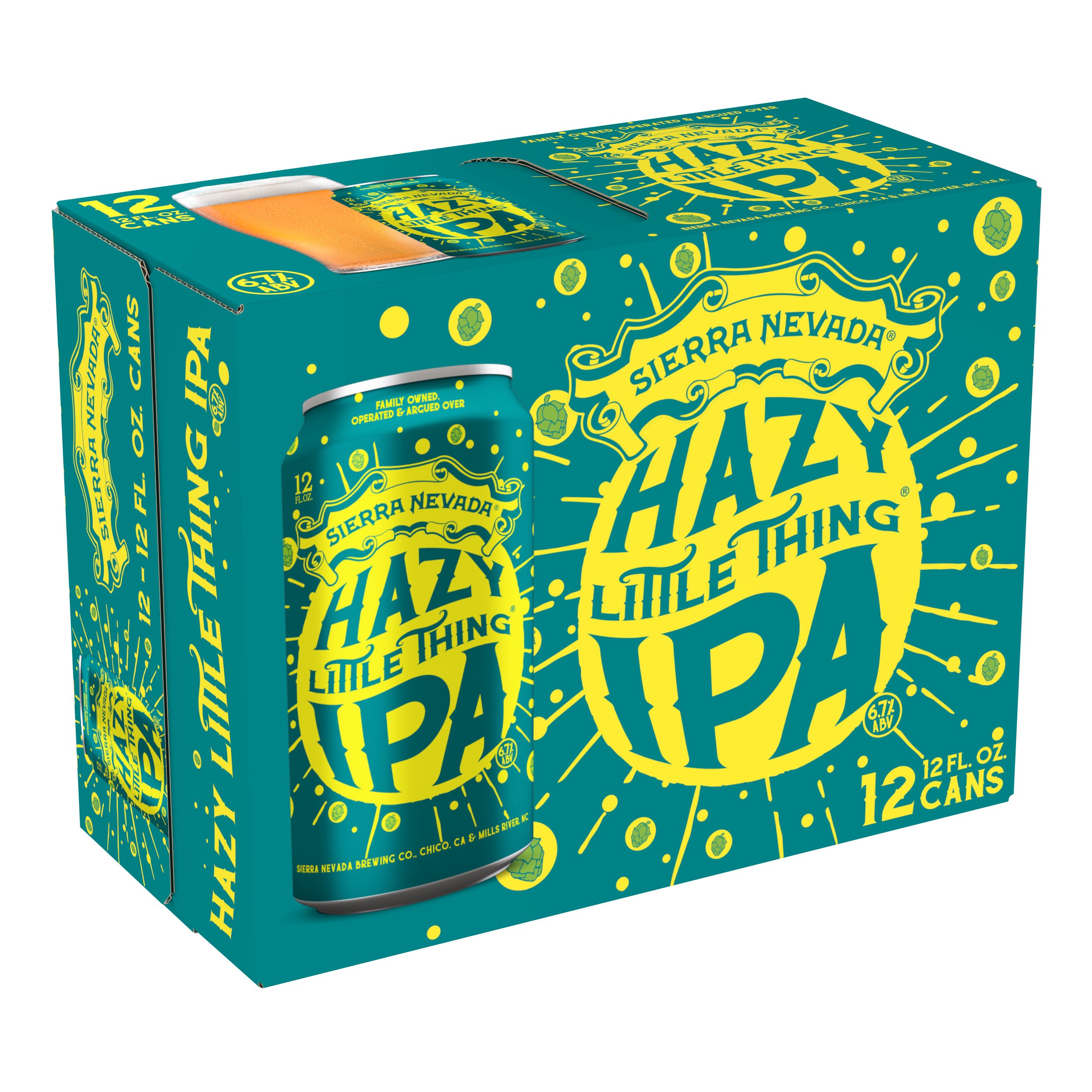 Sierra Nevada Hazy Little Thing IPA Craft Beer, 12 oz Cans, 12 pk