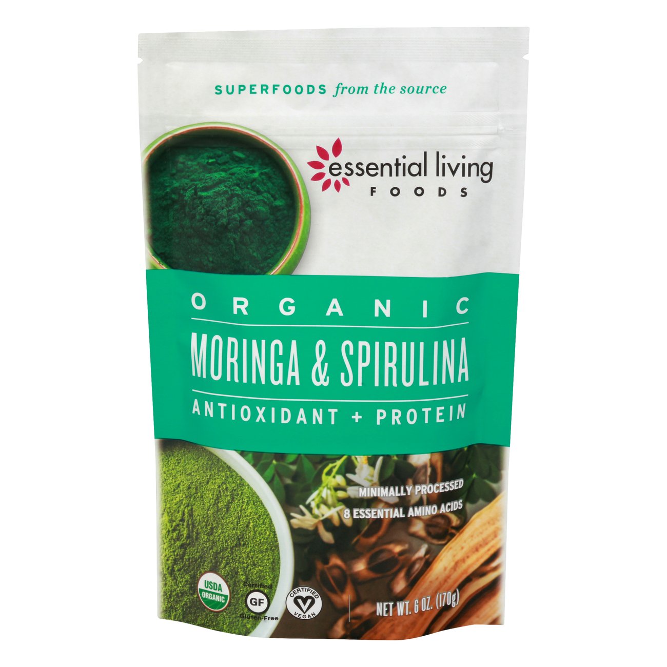 Essential Living Foods Organic Moringa & Spirulina Shop Diet