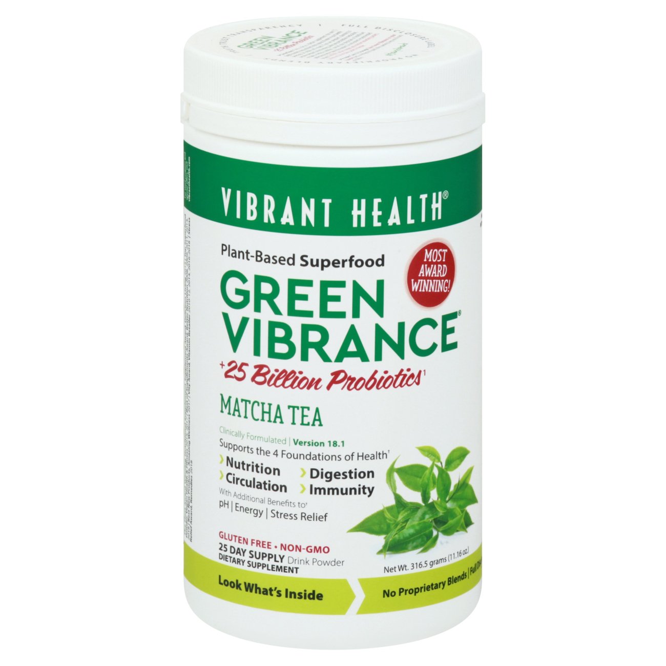 Vibrant Health Green Vibrance Superfood Matcha Tea Powder Shop Diet