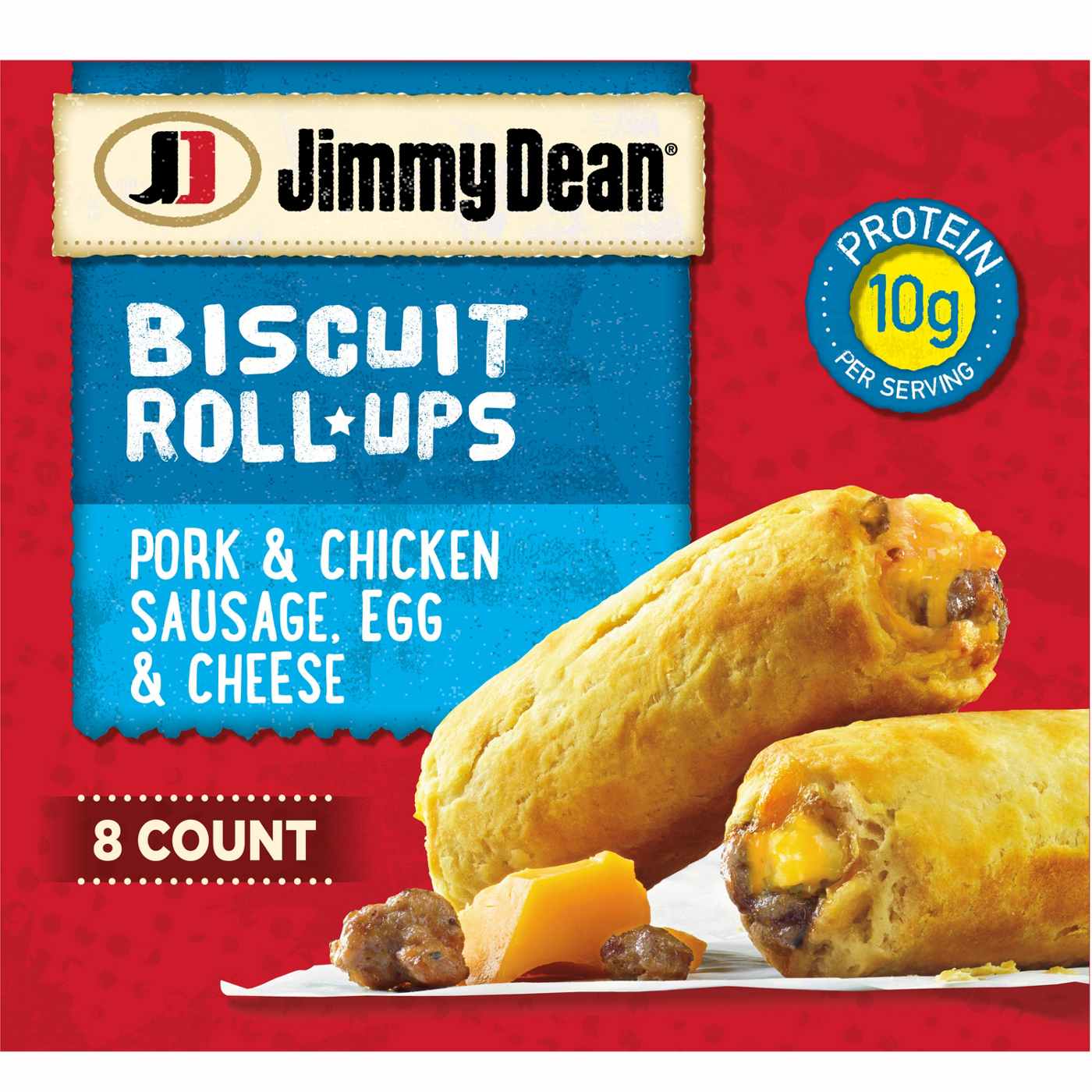 Jimmy Dean Biscuit Roll Ups Sausage Egg & Cheese; image 1 of 4