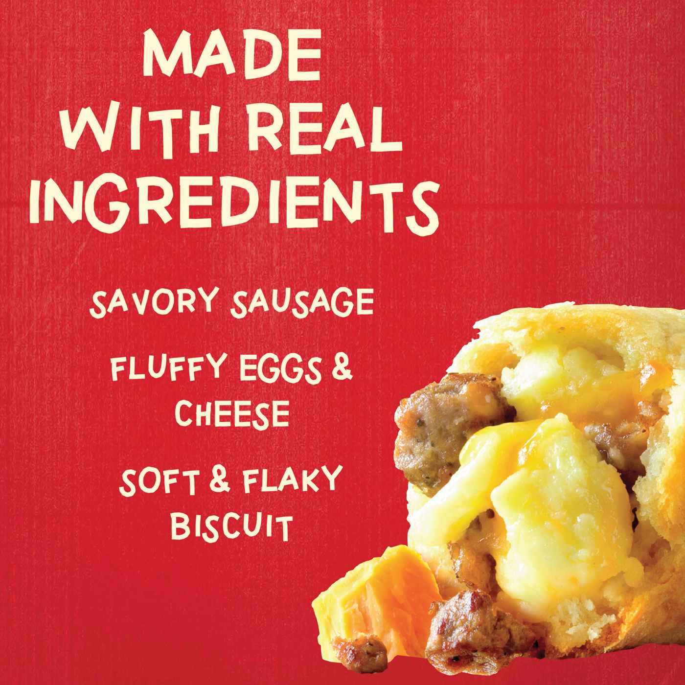 Jimmy Dean Biscuit Roll Ups Sausage Egg & Cheese; image 2 of 4