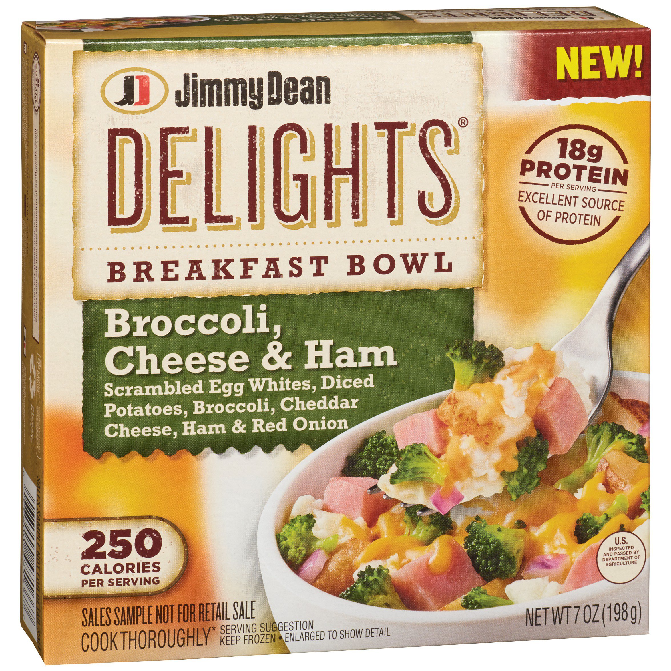 Jimmy Dean Delights Broccoli Cheese & Ham Breakfast Bowl - Shop Entrees ...