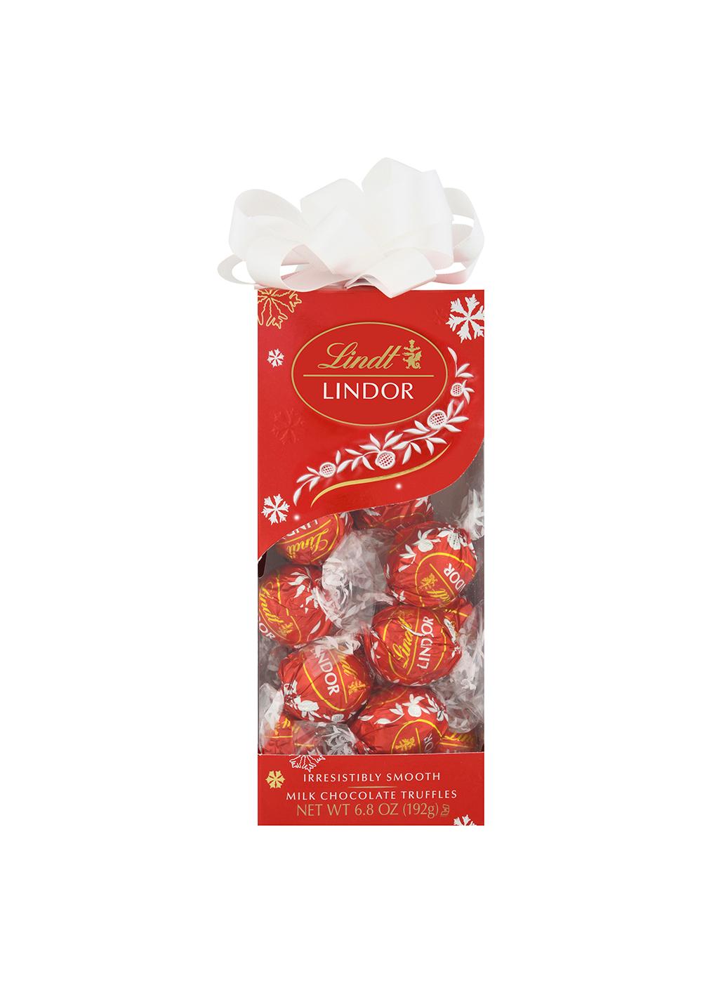 Lindt Lindor Milk Chocolate Truffles Christmas Gift Box; image 1 of 2