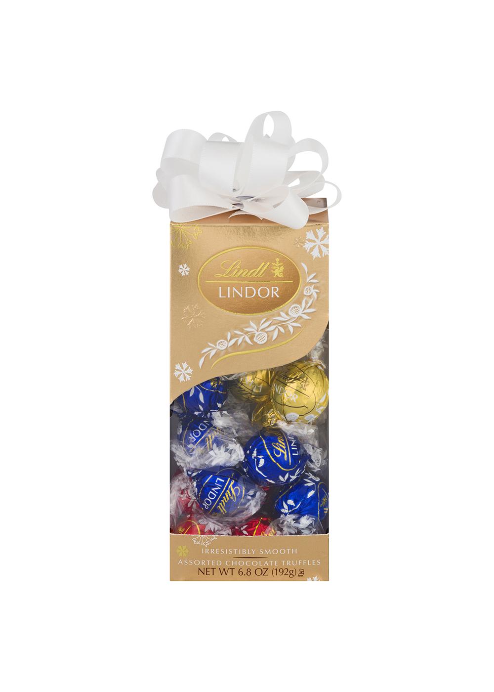 Lindt Lindor Assorted Chocolate Truffles Christmas Gift Box; image 1 of 2