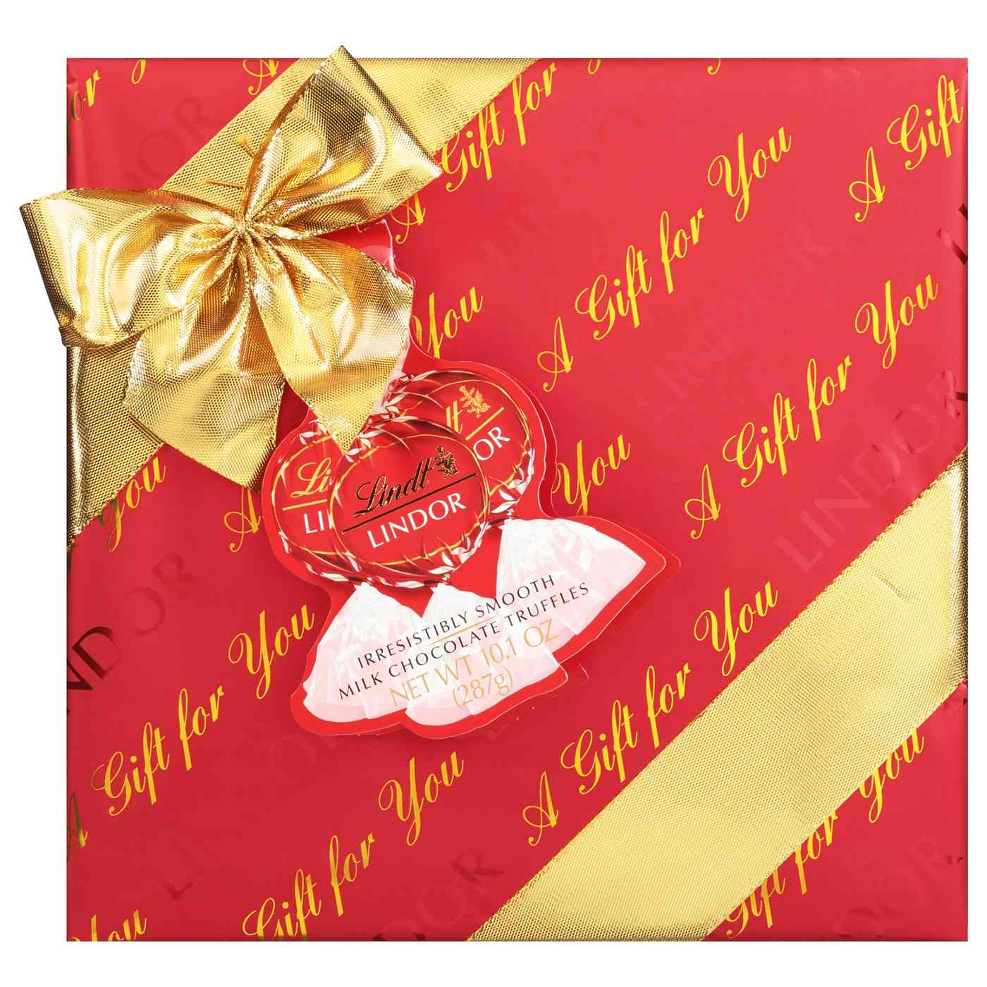 Lindt Lindor Milk Chocolate Truffles Holiday Gift Box; image 1 of 2