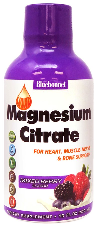 Bluebonnet Mixed Berry Magnesium Citrate, 16 fl oz | Central Market