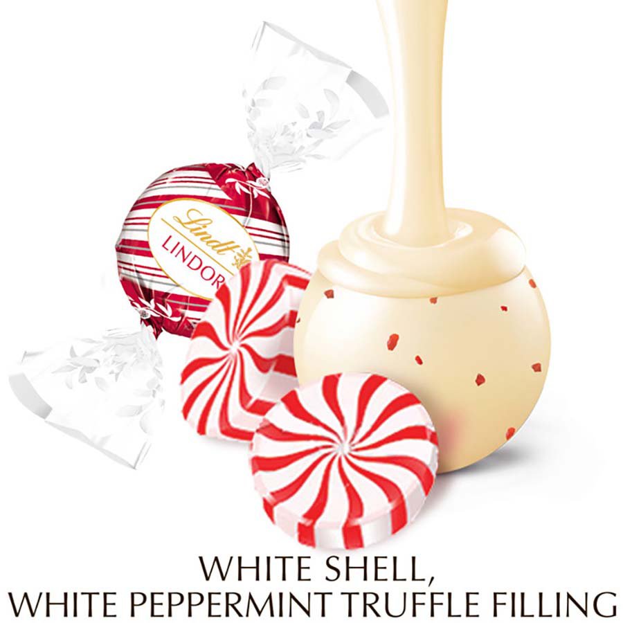 Lindt LINDOR Assorted Peppermint Chocolate Truffles Holiday Candy