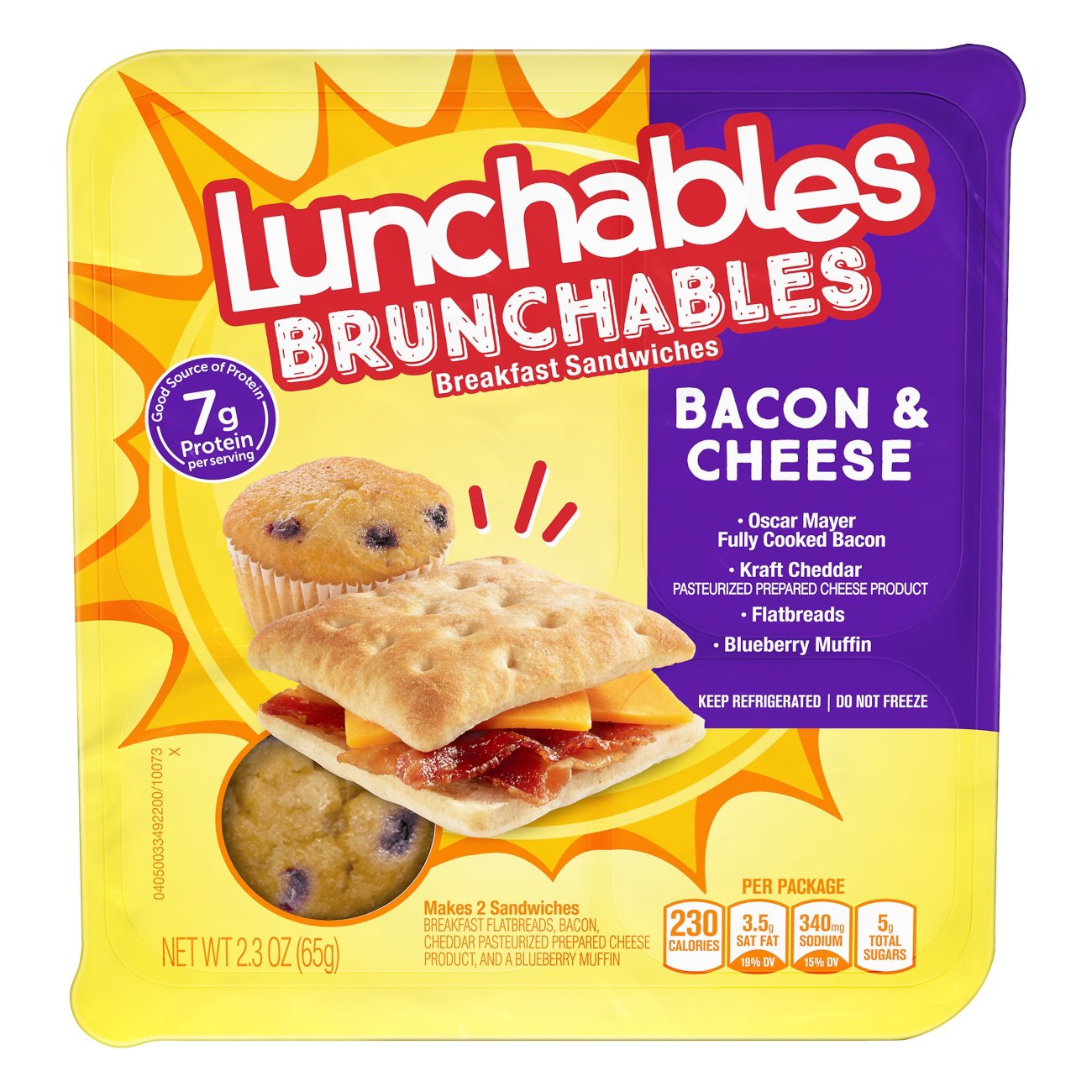 Oscar Mayer Lunchables Bacon and Cheese Breakfast Sandwiches - Shop ...