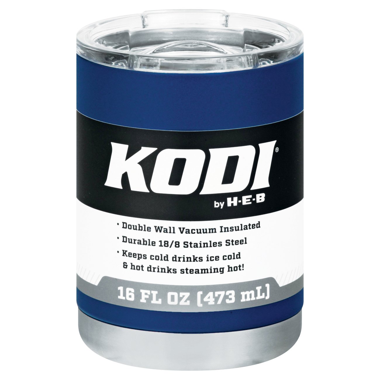 KODI Navy Matte Stainless Steel Low Ball Tumbler - Shop Kitchen ...