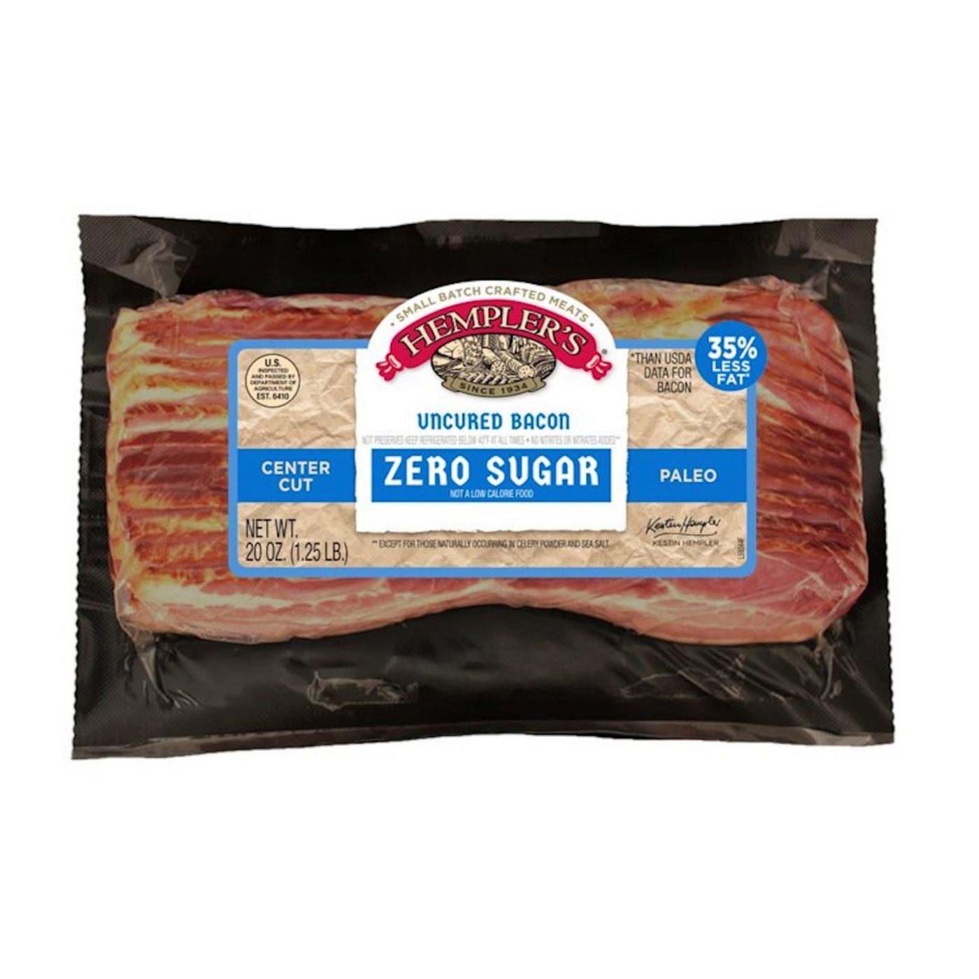 Hempler's No Sugar Added Uncured Center Cut Bacon; image 1 of 2