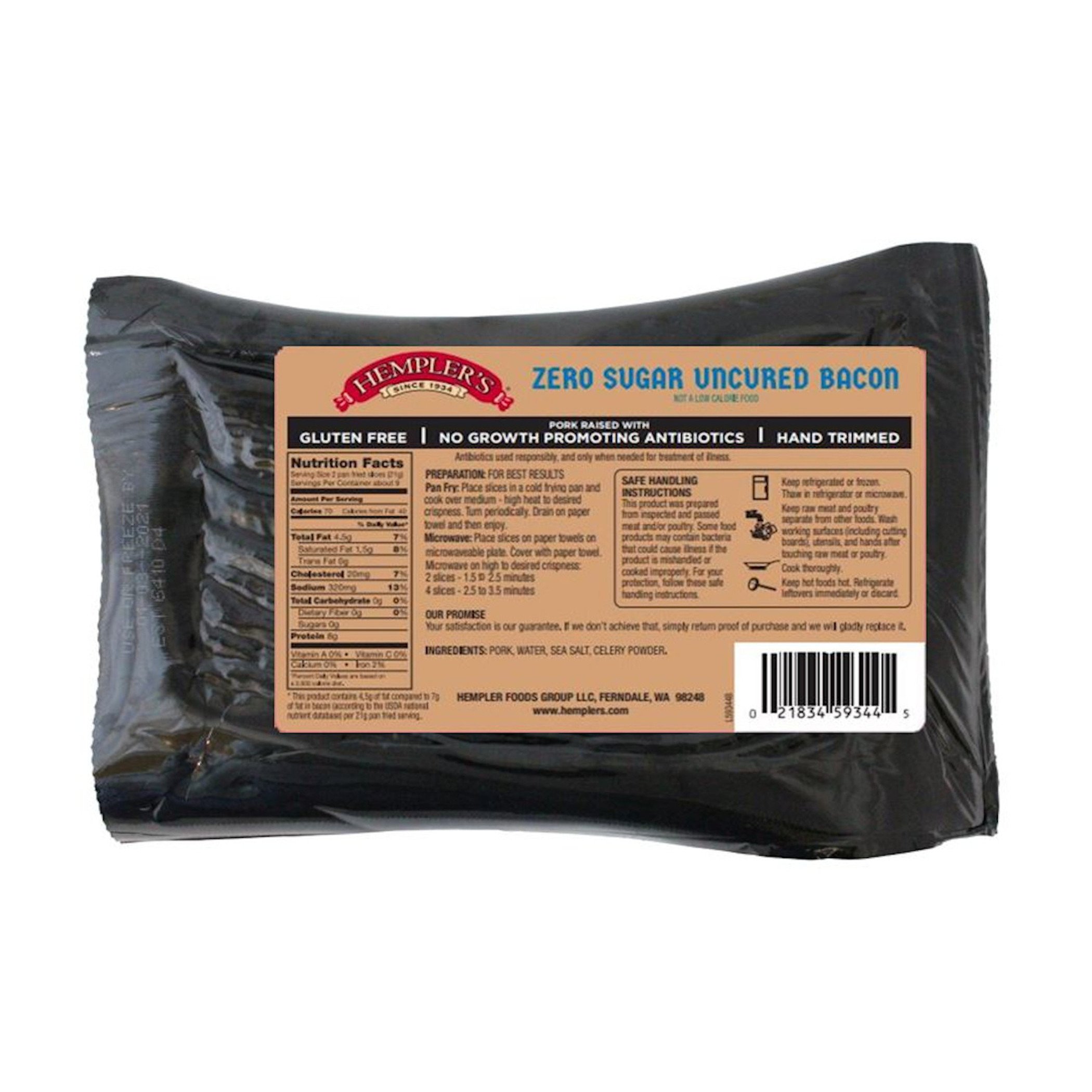 Hempler's No Sugar Added Uncured Center Cut Bacon - Shop Bacon At H-E-B