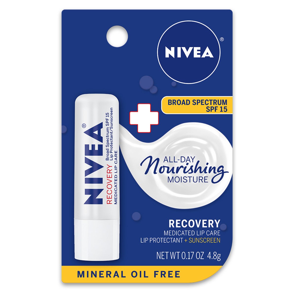 NIVEA Recovery Medicated Lip Care SPF 15 Carded Pack Shop Lip Balm