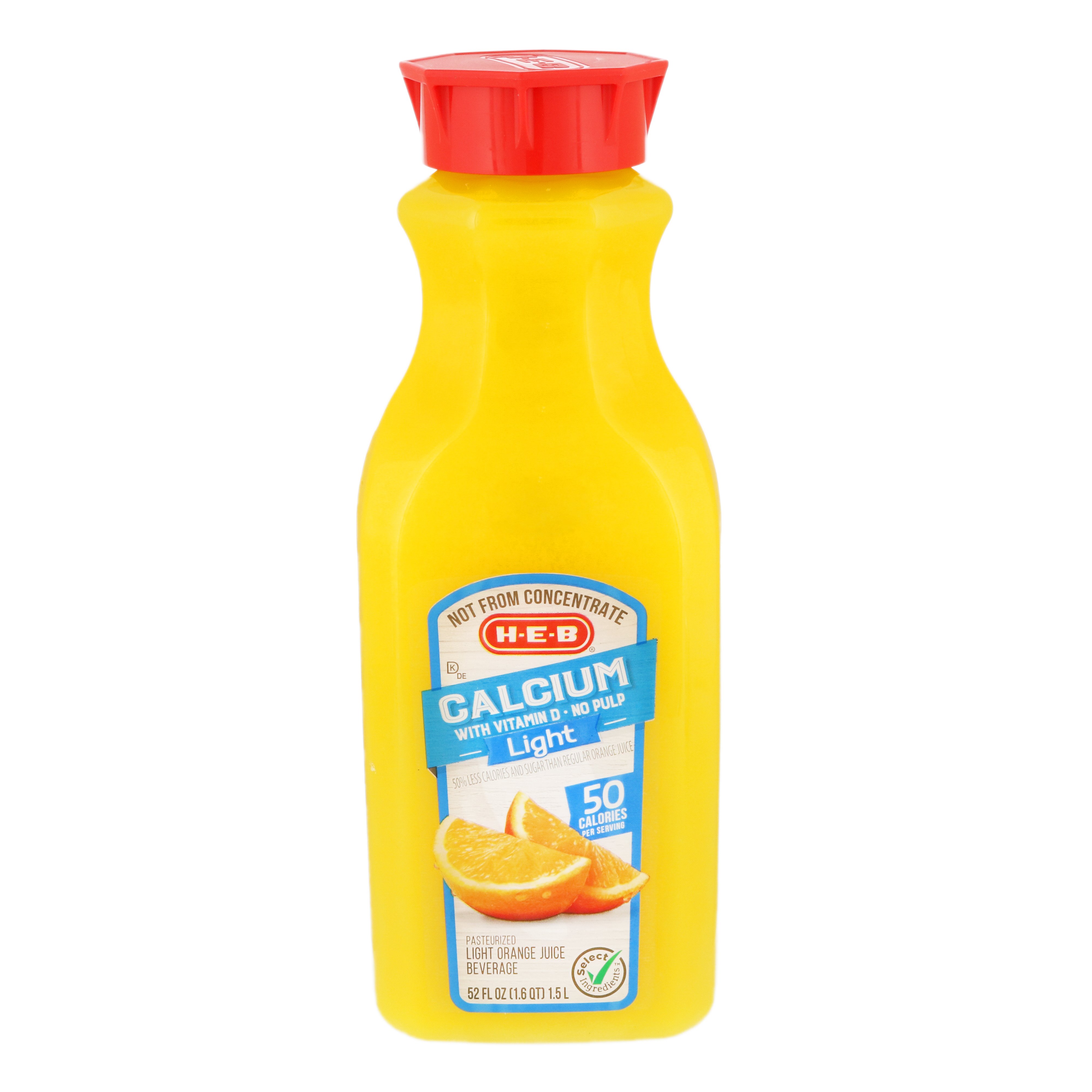 H E B Select Ingredients No Pulp Light Orange Juice With Calcium Shop