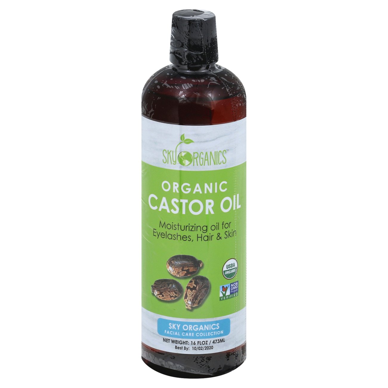 Sky Organics Castor Oil, Organic - 16 fl oz