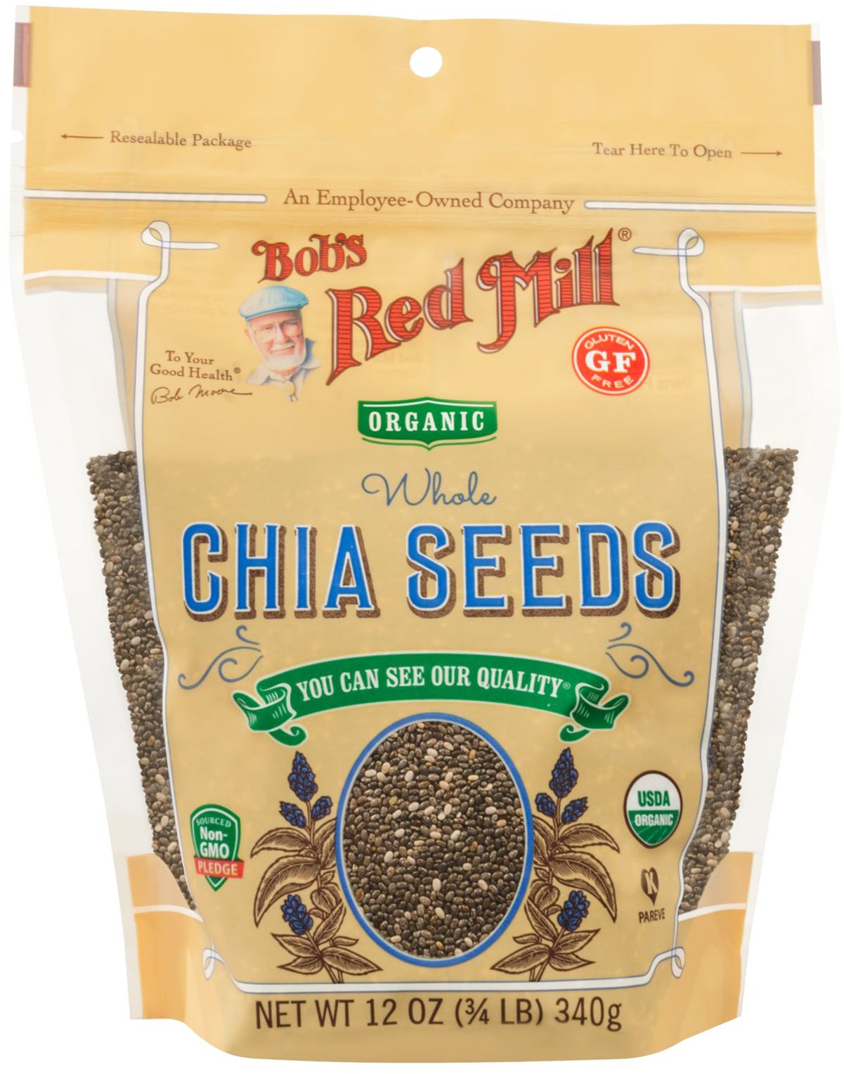 Bob's Red Mill Organic Whole Chia Seeds Shop Rice & grains at HEB