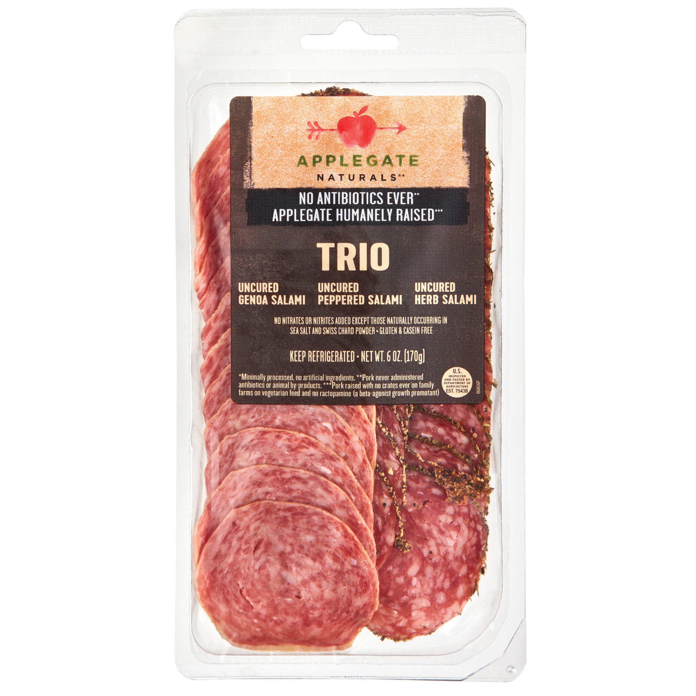 Applegate Naturals Salami Trio, 6 oz