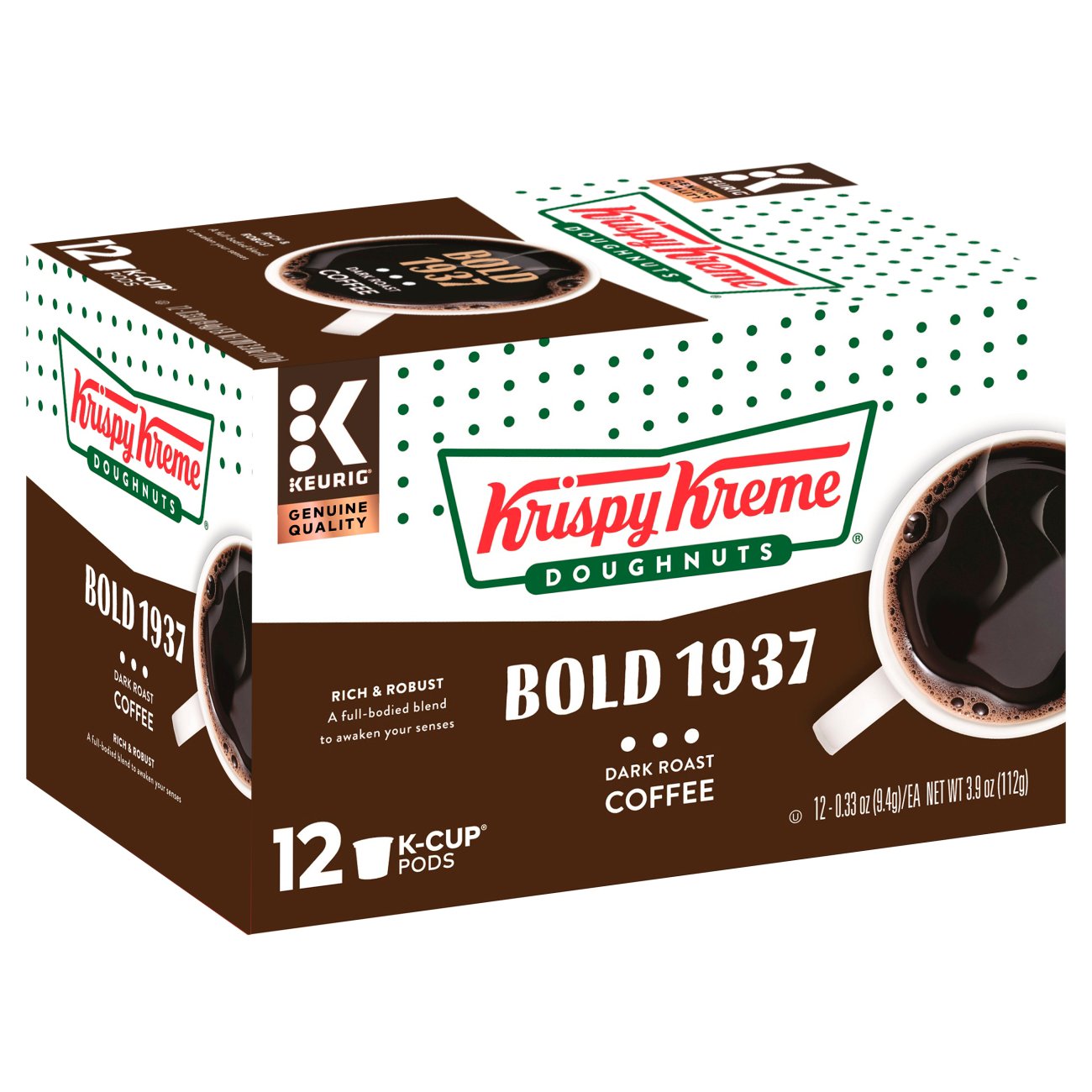 Krispy Kreme Bold 1937 Dark Roast Single Serve Coffee K Cups Shop