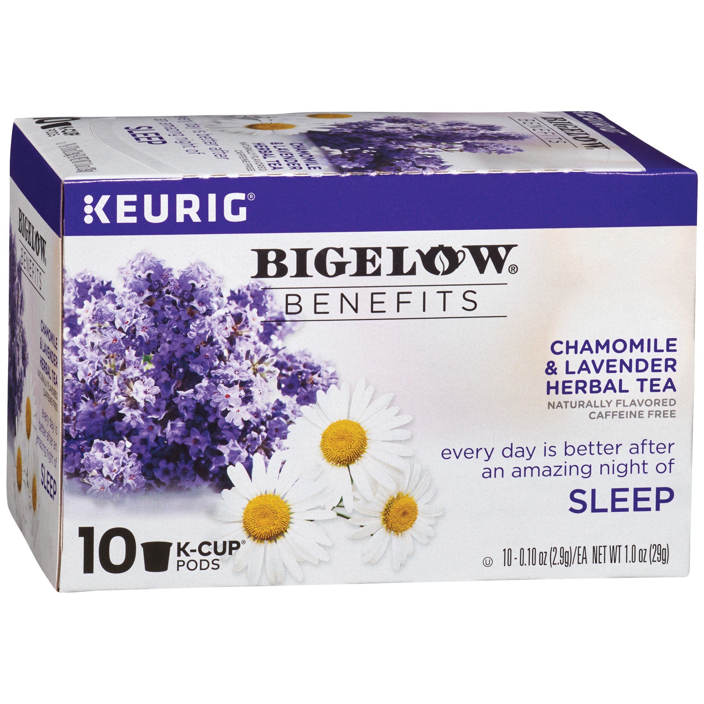 Bigelow Benefits Chamomile & Lavender Herbal Tea Single Serve K Cups ...