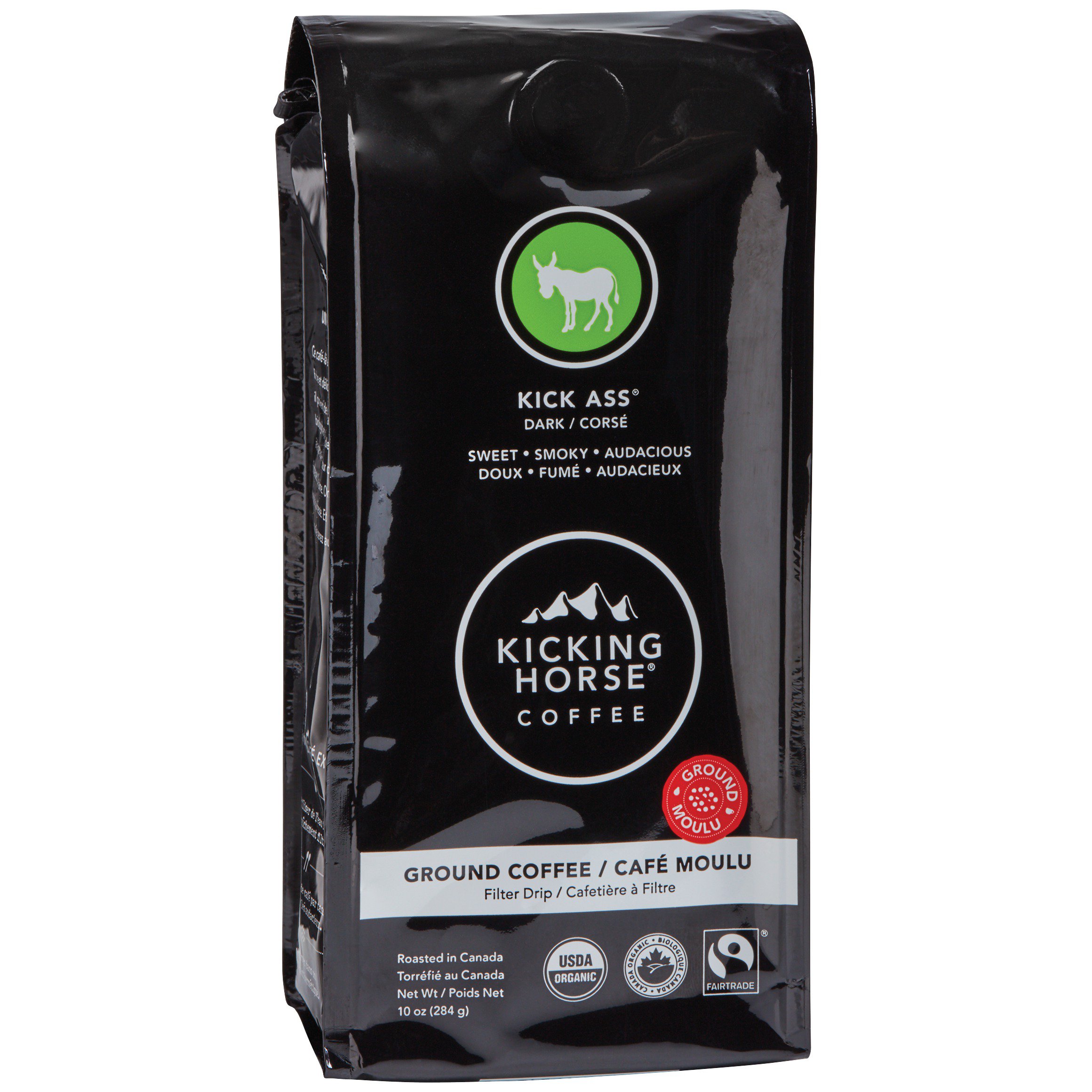 Kicking Horse Kick Ass Dark Roast Ground Coffee Shop Coffee at HEB